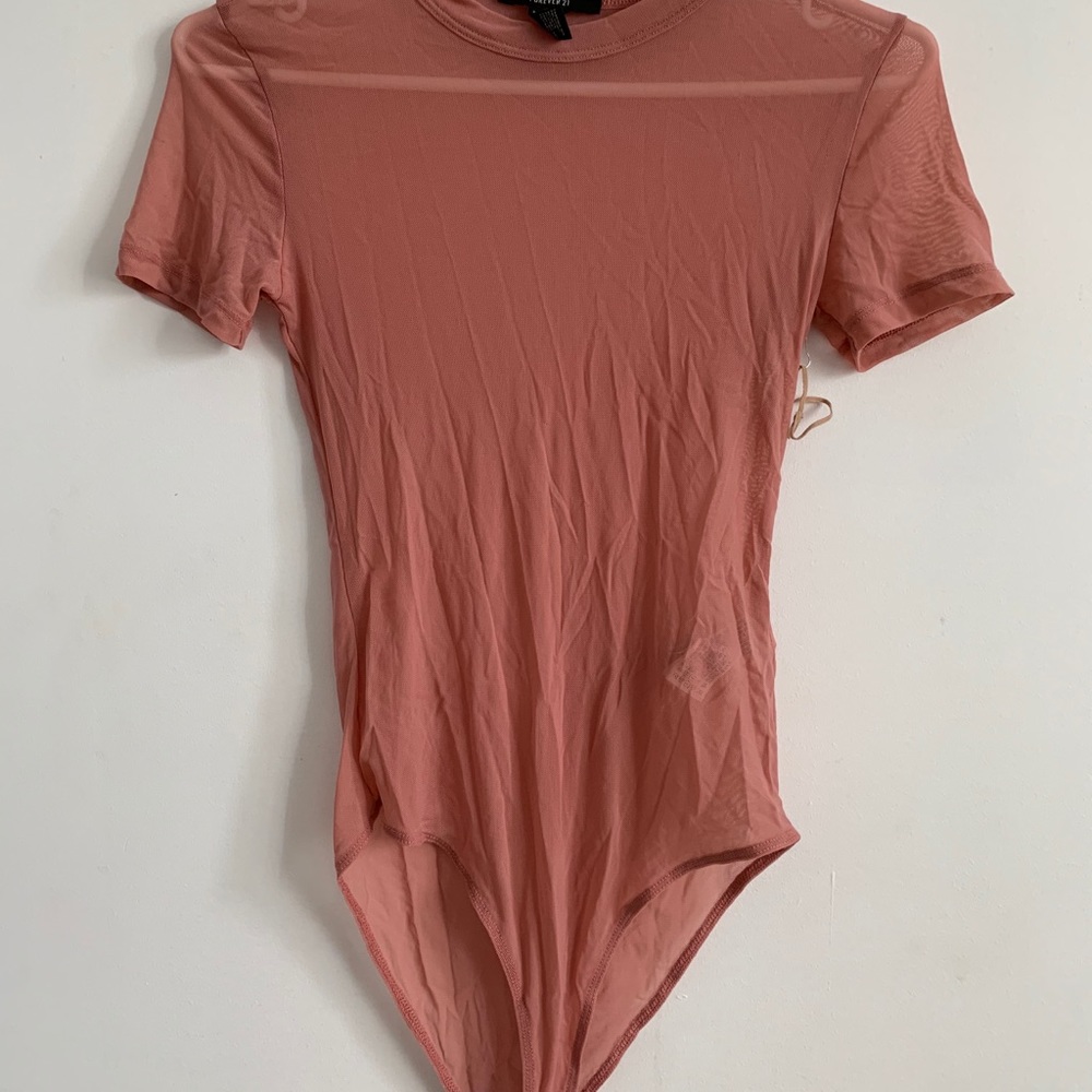See-through Pink Bodysuit